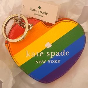 Kate Spade Pride, Rainbow Coin Purse, Keychain